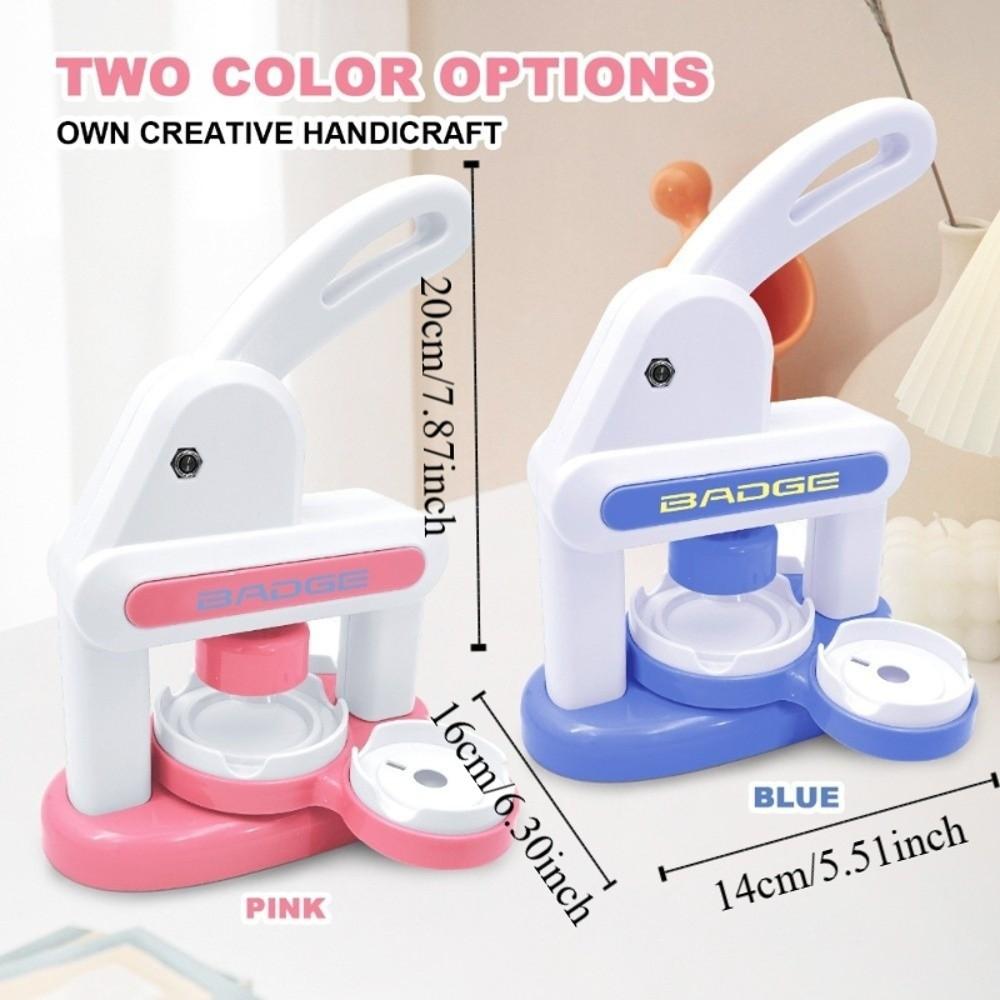 DIY Badge Button Maker 35mm 55mm Acrylic Press Art Badge Easy To Use Badge Maker Machine  Kids Gift