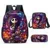 Christmas Eve Horror Thenightmarebeforechristmas Primary And Secondary School School Bags Men'S And Women'S Backpacks
