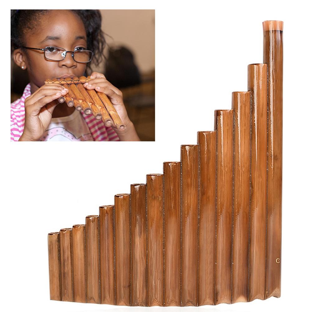 Pan Flute 15 Pipes G Key Bamboo Pan Flute Chinese Traditional Musical Instrument Pan Pipes