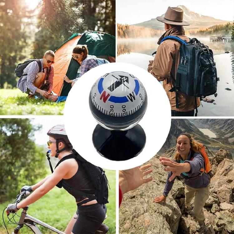 Outdoor Regulable Navigations Dashboard Car Compasses Ball Shape Compasses Hiking Navigations Accessory