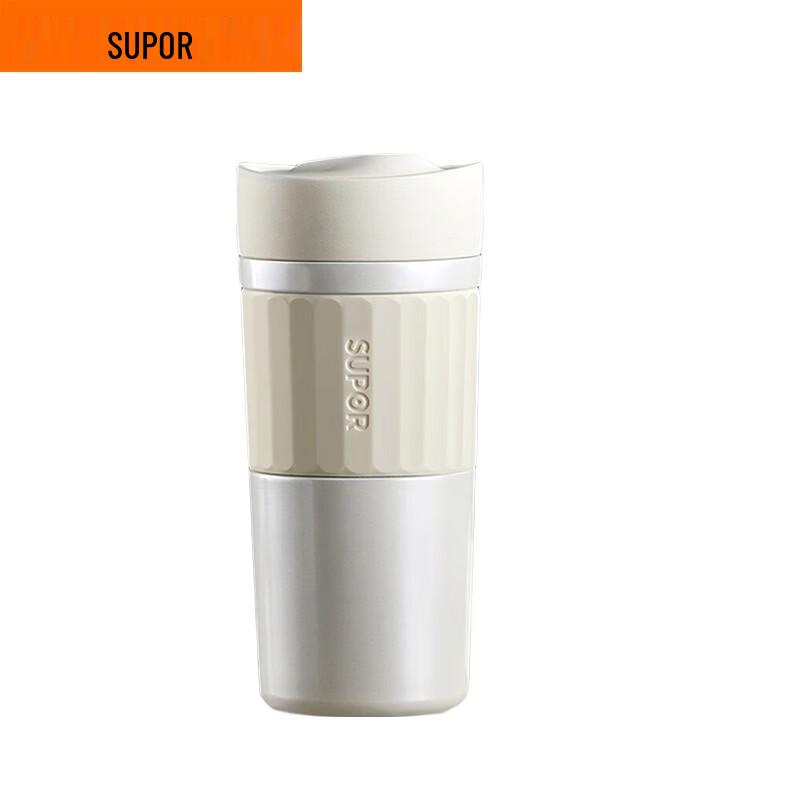 SUPOR Smart Temperature Display Titanium Insulated Mug, 420ml