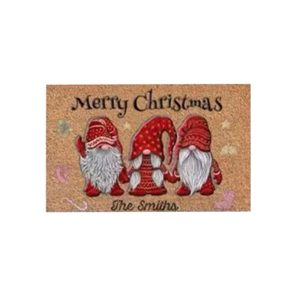 Christmas Carpet Entrance Door Non-slip Absorbent Foot Mat Thick Porch Carpet Mat