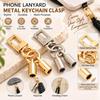 Alloy Lobster Clasps Rotatable Bags Pendant Hooks Leather Cord End Caps  Jewelry Accessories