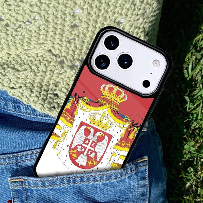 Flag of Serbia Serbian Phone Case Cover Compatible with for IPhone 17air 16e 15 14 13 12 11Pro Max 17 Air