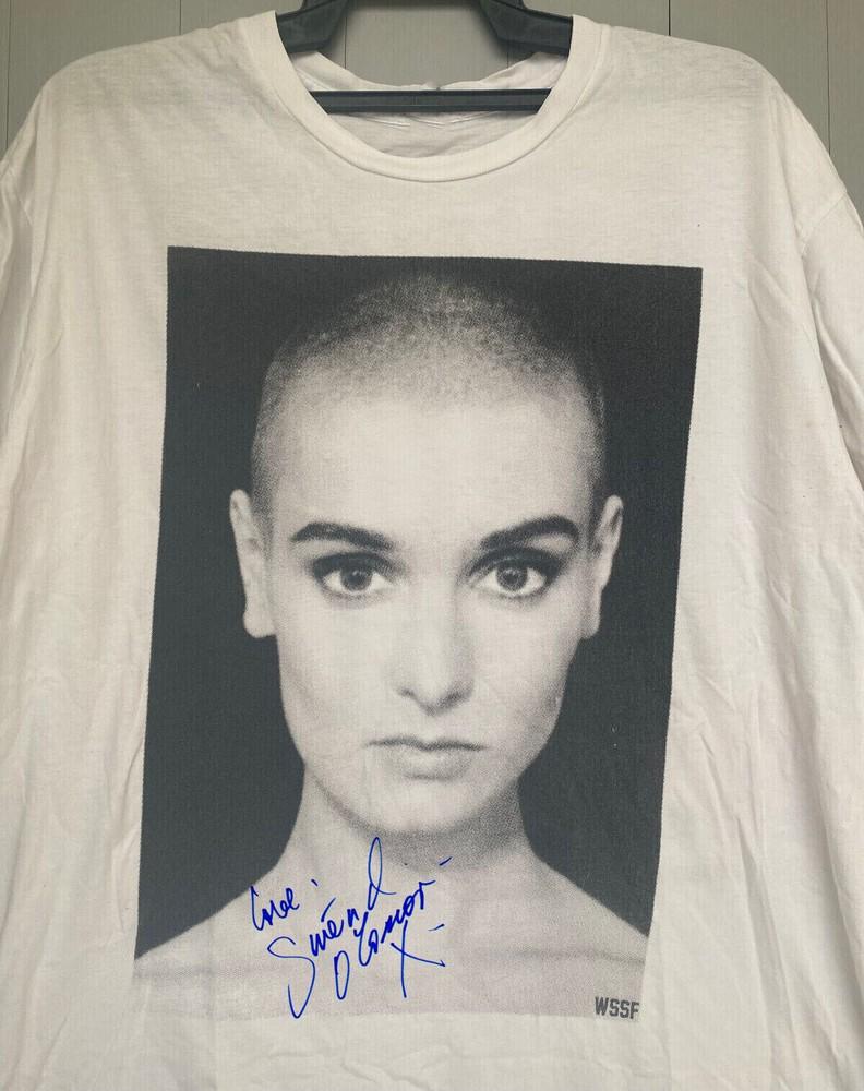 Vtg Sinead O'Connor Music Lover Heavy Cotton White Full Size T Shirt AA2147 Unisex T-Shirt