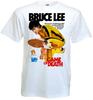GAME OF DEATH Bruce Lee Pellicola Poster Maglietta bianca tutte le taglie