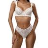 Lace bra shaping lace decoration sexy lingerie set
