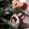 Festive Atmosphere Decorations Forest Animal Ornament, 2D Flat Woodland Acrylic Christmas Home Party Hanging Supplies Decoration for Tree, Holiday