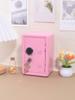 Locking Piggy Bank - Dual Combo & Key Lock Mini Safe, Personal Small Storage Box For Coins, Cash, Jewelry Collection