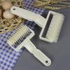 Pizza Dough Roller Cutter, Plastic Baking Texture Wheel for Cake Decorating, Manual Ribbon Stripe Cutter for Pastry Cookies, Kitchen Tool