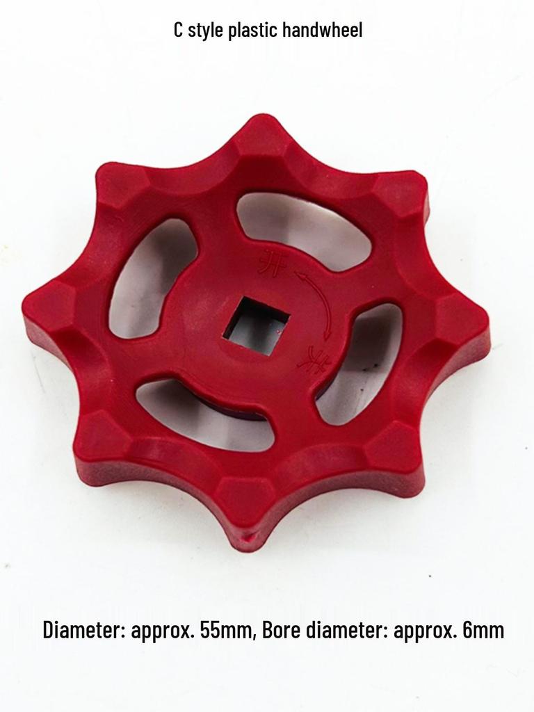 Round/Square Hole Valve Handwheel for PPR/PE Water Stop Tap and Gate Valve Accessories