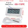 Mini LCD digital thermometer used for freezer temperature - 50-110℃ refrigerator thermometer indoor and outdoor waterproof probe