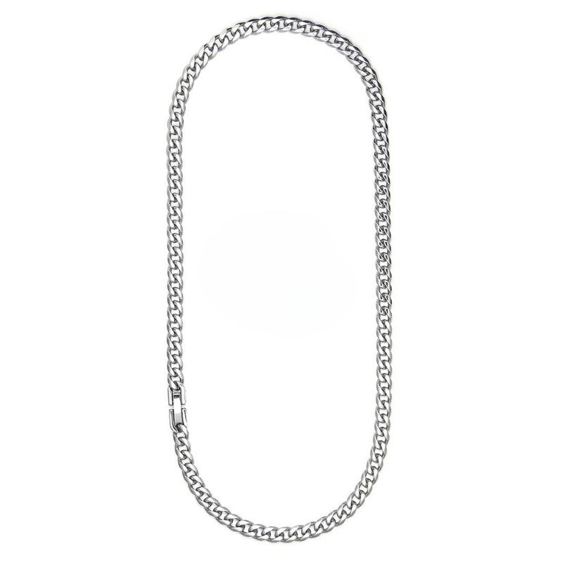 Hip-hop Cuban Chain Titanium Steel Necklace Thick Collar Chain Romantic Couple Versatile Thick Chain Accessory Necklace - 6mm - 45cm