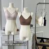 Traceless cool feeling cross halter beautiful back underwear women's thin thin shoulder straps suspenders gather summer tube top integrated bra