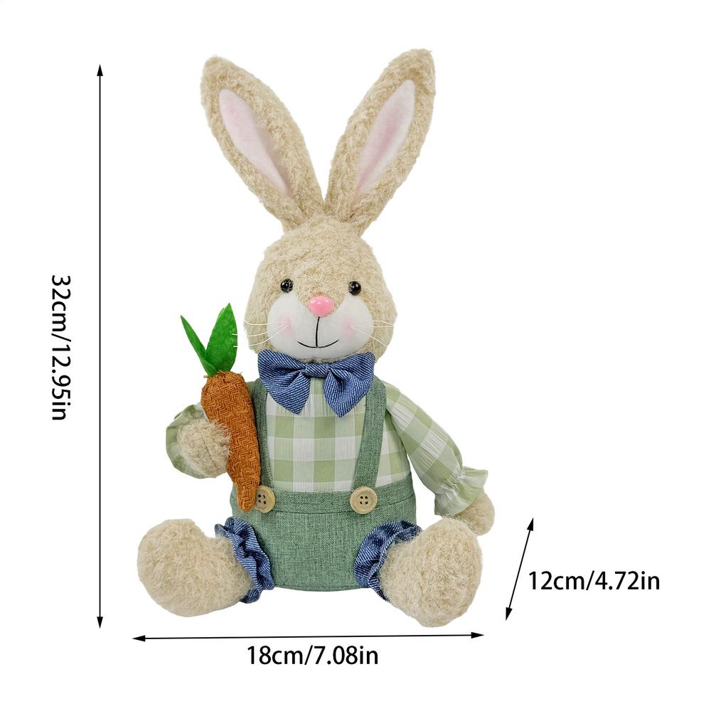 Easter Bunny Simulation Bunny For Easter Cute Sitting Rabbits Pastoral Home Spring Garden Decoration Crafts Gift For Kids