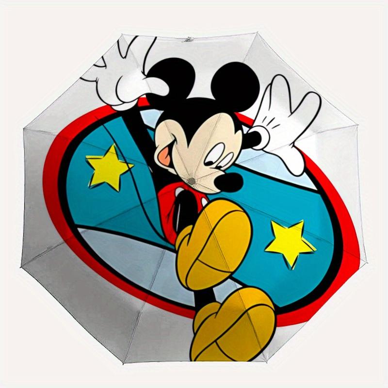 1pc Mickey Mouse Design Automatic Folding Umbrella with 8 Iron Ribs,Portable Sunshade for Men and Women,Perfect Gift  yy250731135