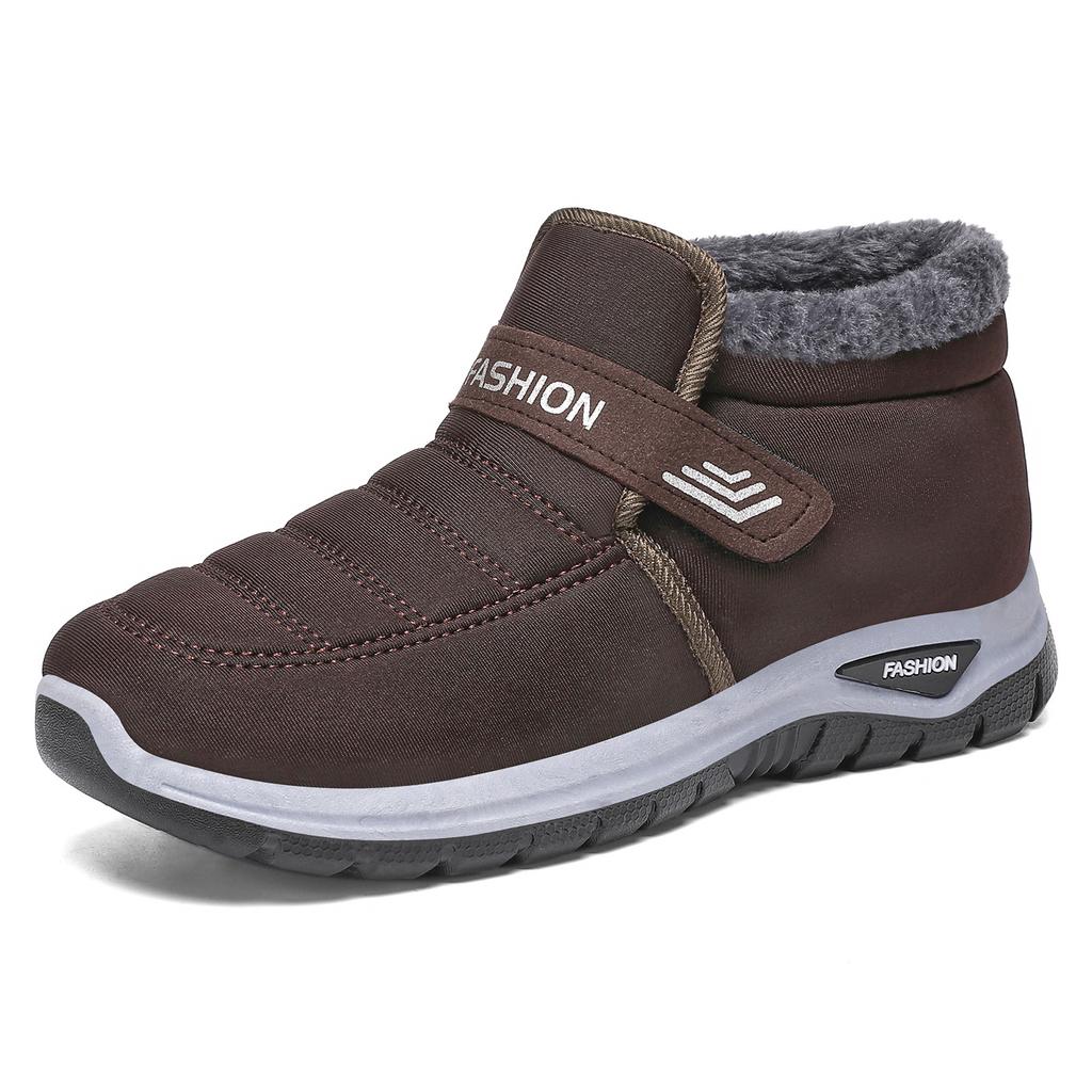 Men's shoes cotton shoes men's one-pedal warm walking shoes piled thickened casual shoes cold-proof outdoor snow boots