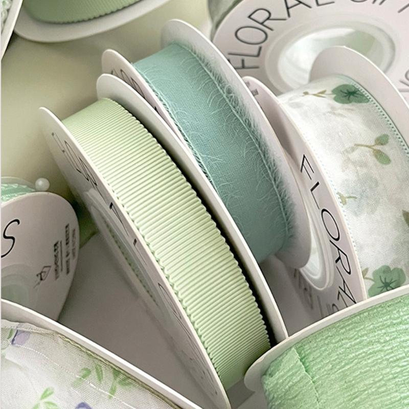 Flower Bouquet Decorative Ribbon Girly Style Series Bowknot Crafting Ribbon Handmade Gift Wrapping Binding Streamers