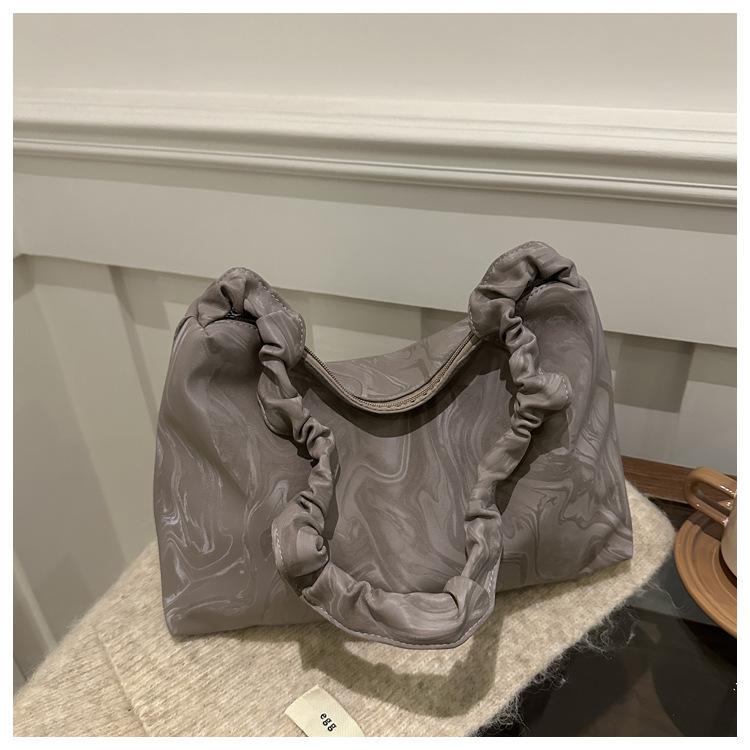 

Shoulder bag, student schoolbag, large-capacity literary and simple bag 2025 new trendy spring underarm bag, simple women s bag сірий колір