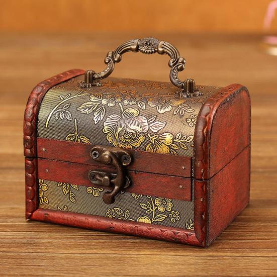 Jewelry Storage Box Multi-function Rustic Eco-friendly All Purpose Wooden Jewelry Box for Home