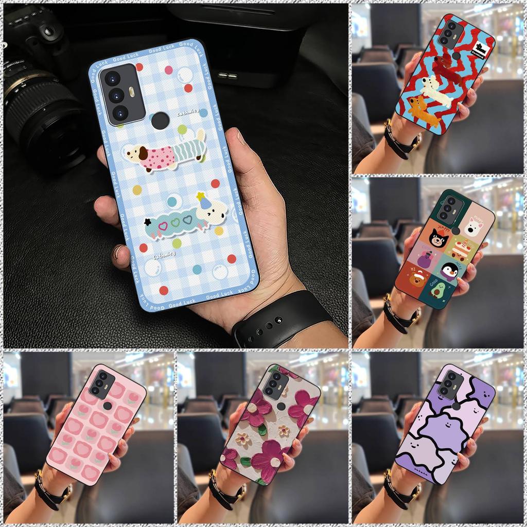 Cartoon Graffiti Phone Case For TCL 30SE/30E/306/305/Sharp Aquos V6/V6 Plus Shockproof Soft case Cute Durable Animals