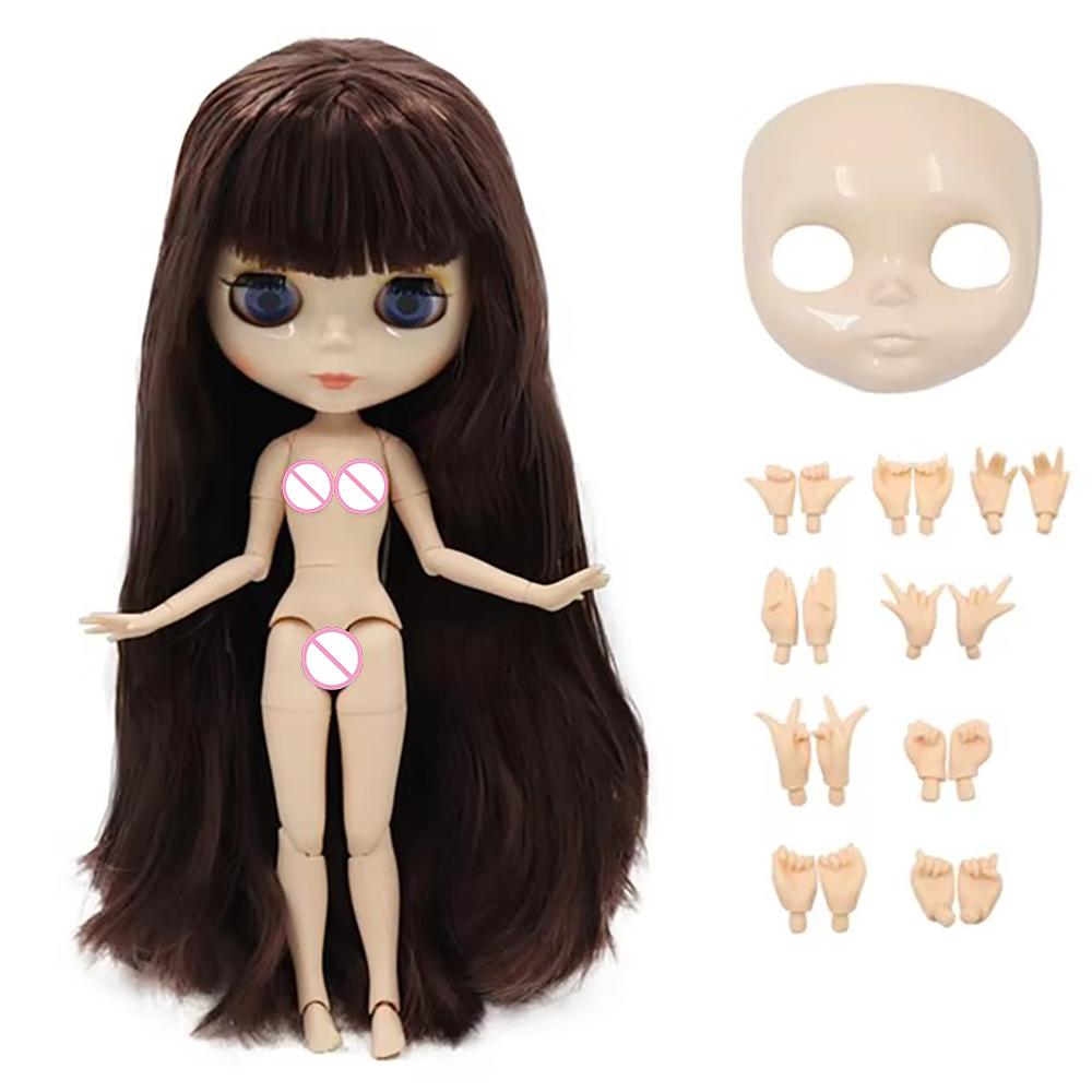 ICY DBS panenka Blyth Bílá pleť Lesklá tvář Matná tvář Kloubové tělo se sadou rukou A&B 1/6 bjd vhodné pro DIY make-up Speciální cena