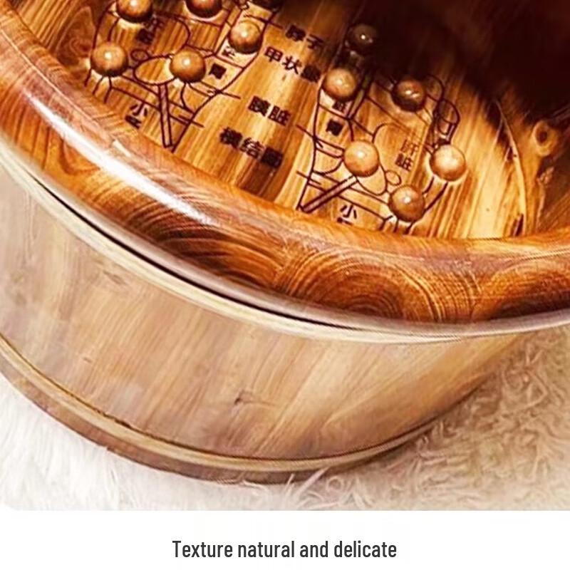 Chang Baosen Zeder Fußbadewanne mit Massagegerät