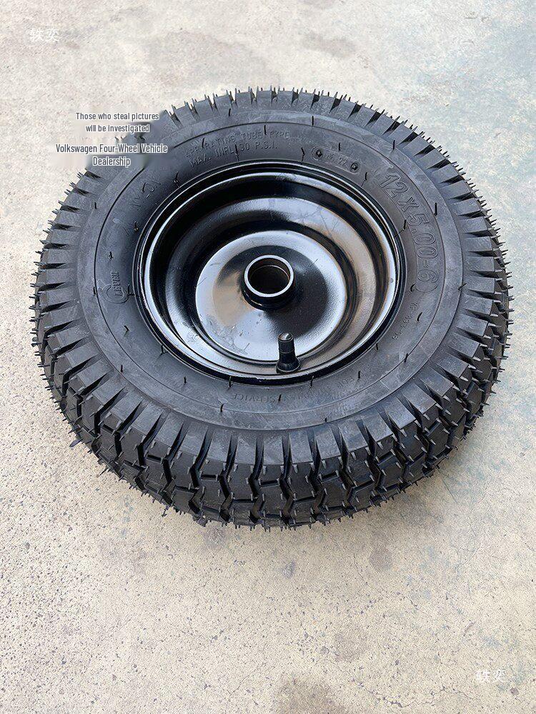 Kompaktní čtyřkolka Go-Kart Sekačka Drážkovaná Pneumatika Kolo Náboj Kola 12x5.00-6 Vakuové