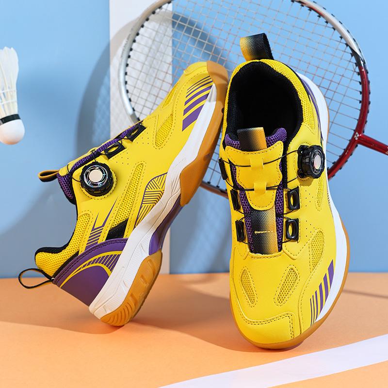 TUINANLE Leichte Kindersportschuhe, atmungsaktive Jungen und Mädchen, professionelle Badmintonschuhe, Fitnessstudio, Volleyball, Tennis, Fitness-Turnschuhe