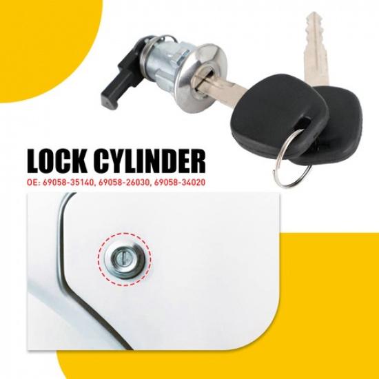 Fuel & Door Keys Gas Lock Cylinder For Toyota 1995-2004 Tacoma 2000-2003 Tundra