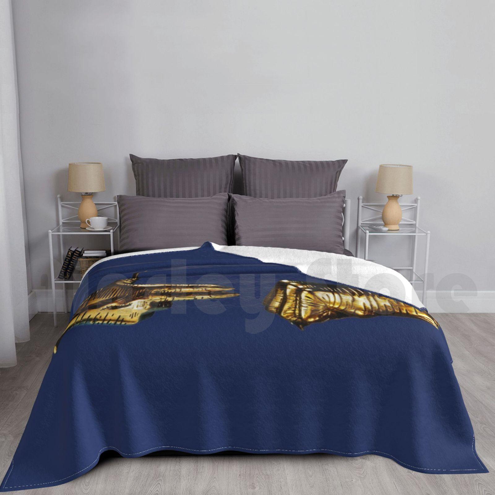 Rtj 3 Blanket Fashion Custom Rtj Run The Jewels Run Jewels Hip Hop Rap Rapper Music Punk Gold Stay Gold Size: 75*100cm, Weight: 230 GSM