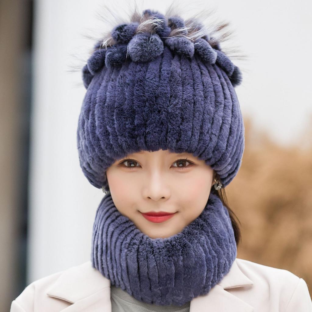 Berretto Classico in Peluche di Pelliccia Sintetica Spesso Antifreddo Elasticizzato Maglia Cappelli Leggero Elastico Calotta Cranica Soffice Scalda Orecchie Berretti da Donna