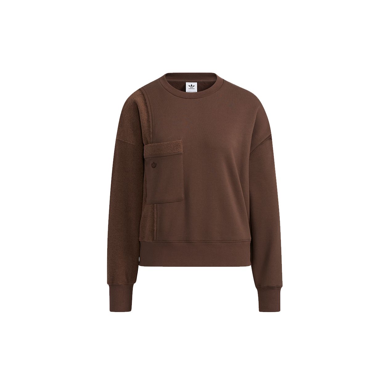 Adidas Originals Co Crew Однотонная простая толстовка Женская толстовка Коричневая HC0306 32