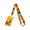 Lightweight Card Holder Lanyard Featuring Bold Crow Skull Graphics Practical Daily Carry Solution For Urban Lifestyle