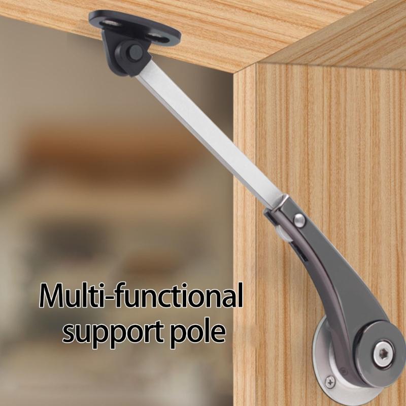 Heavy Duty Cabinet Door Lift Support with Quiet Operation Metal Hydraulic Hinge for Wardrobe Overhead Hinge Mechanism