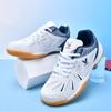 Zapatos de Ping Pong para Hombre y Mujer Diseño Antideslizante Profesional Color Azul para Práctica de Tenis de Mesa Exterior Talla Grande