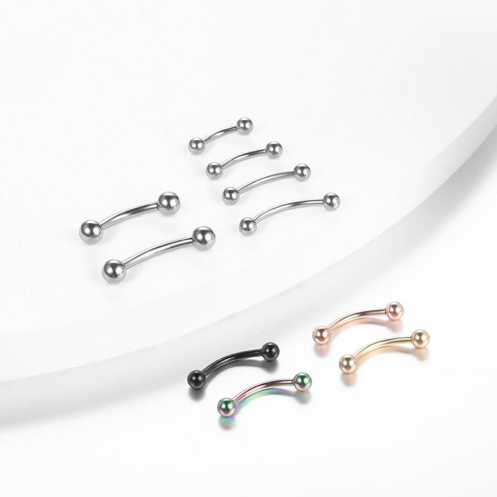 Lip Ring Fake Labret Piercing Barbell Lip Clip Cuff Non-piercing Eyebrow nail Zirconia Lip Clip