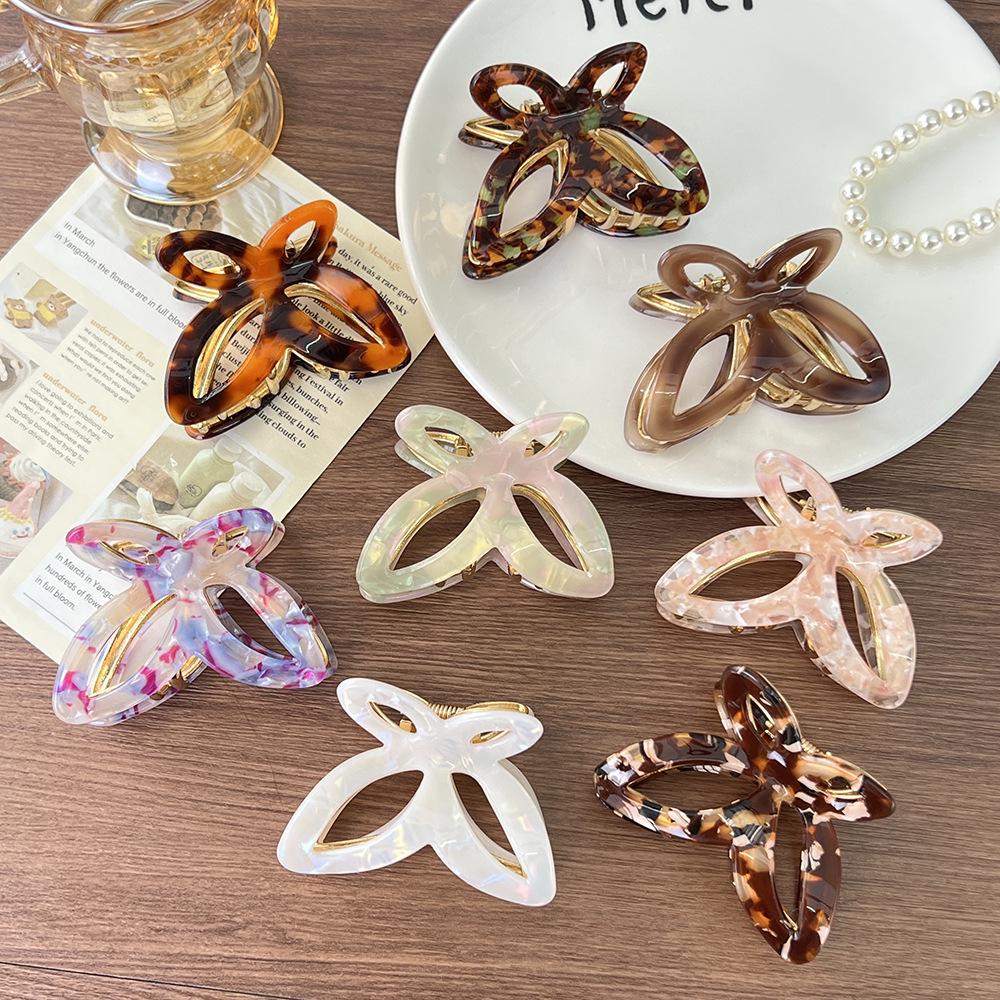 

Elegant Acetate Butterfly Hairpin - Versatile and Fashionable Shark Design