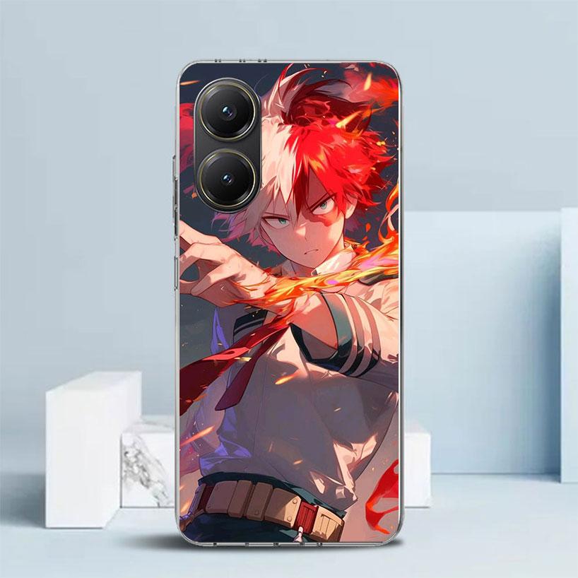 Todoroki Shoto MHA My Hero Phone Case For Xiaomi Poco F7 Ultra X5 X6 X7 Pro M7 Redmi 15C 15 13C 13 12C 12 10C 10 10A 9 9C 9A 9T