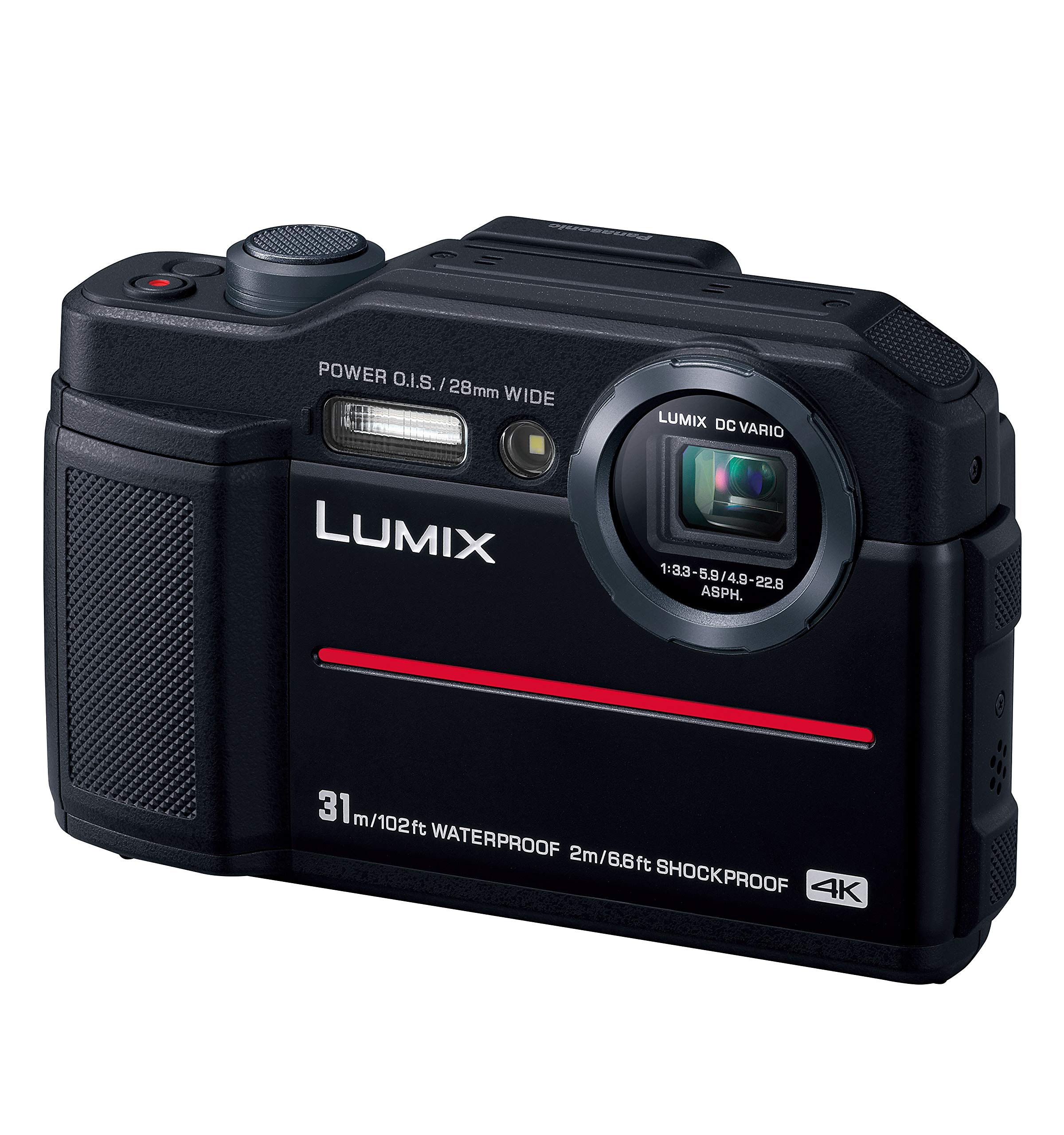 

Panasonic Lumix FT7 Compact Digital 4K Video Camera, Waterproof, Compatible, Black, DC-FT7-K чорний