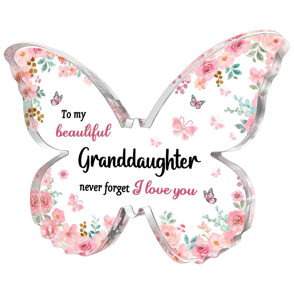 1 szt. Personalizowany Akrylowy Różowy Motyl Własne Imiona Ślubne Chrzest Dziecka Lustrzany Czarny Grawerowany Tag Dekoracja Ornament Prezent