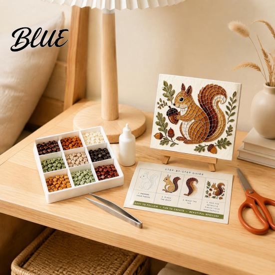 Christian Home Decor Animal Craft Art Kit Glass Mosaic DIY Sea 3D Forest Set