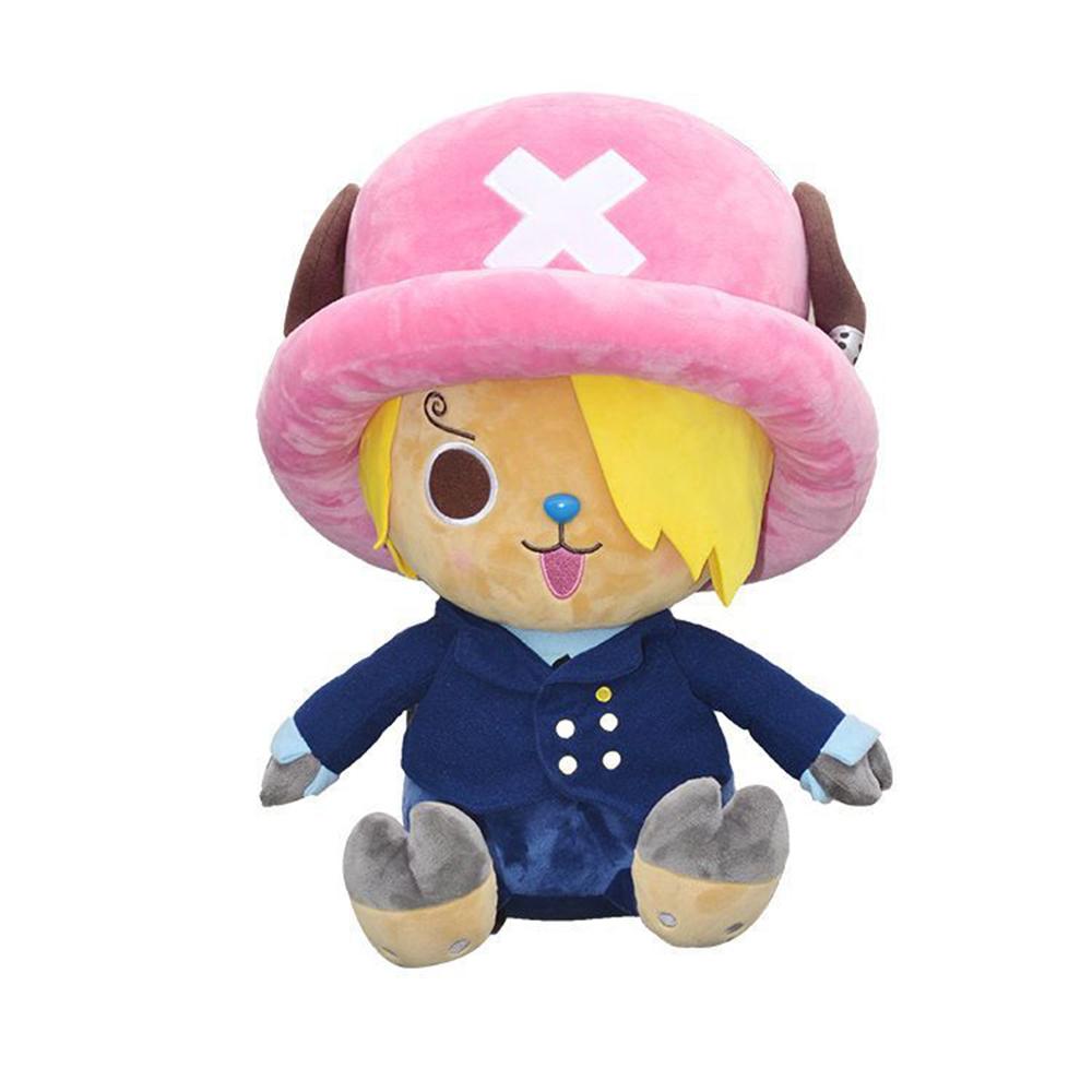 14-20cm One Piece Japan Anime Plush Toys Luffy Chopper Ace Figure Stuffed Dolls Cute Cartoon Doll Children Xmas Gifts