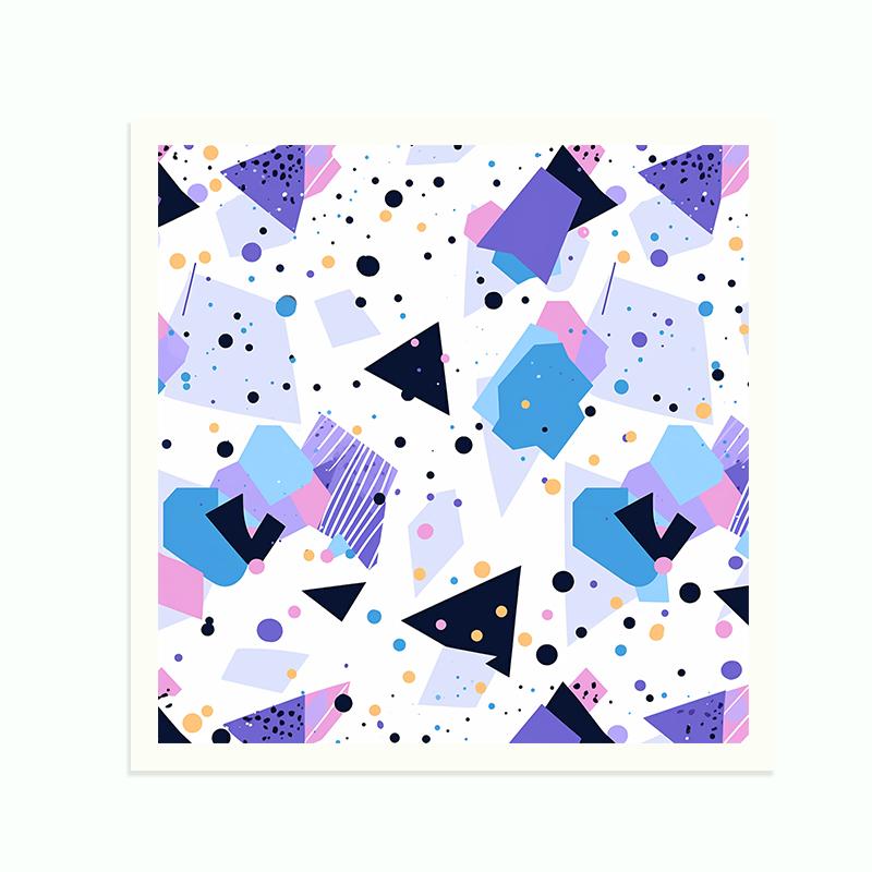 6PCS Swedish Dishcloths Biodegradable Eco-Friendly Dish Rags Reusable Absorbent Kitchen Washable Cleaning Cloths Geometry Pattern Dish Towels