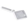 Handheld Magnifying Glass 4x Magenification 10 LED Lights 3 Levels Adjustable Rechargeable Rectangle Reading Magnifier