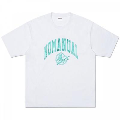 NOMANUAL 2T Arch Logo T shirT   whiTe