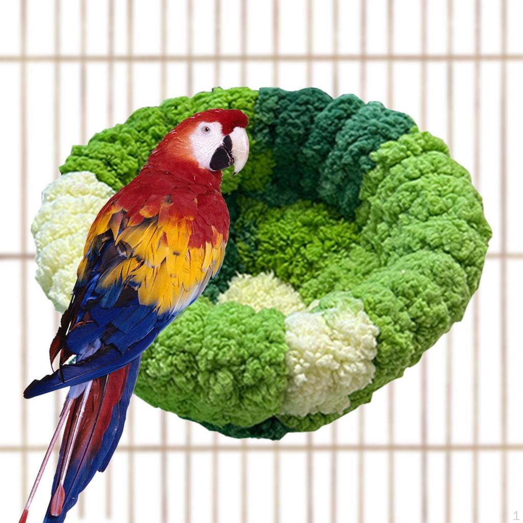 Bird Nest Birds House Birdcage Accessories Hammock Washable Hideaway Hut for Macaws Finch Budgie