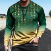 Spring Funny Print Pullover Europe America Fashion Comfortable Men's Long Sleeve T-shirt Outdoor Oversized Tees Top