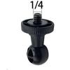 Universal 16mm Dashcam/Bicycle Mount with Suction Cup and Ball Head Adapter