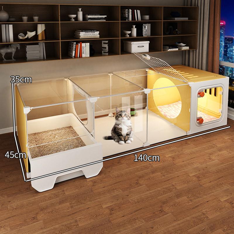 Panoramic cat litter toilet integrated one
